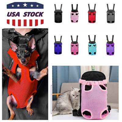 USA Pet Carrier Backpack Adjustable Pet Front Cat Dog CarrierTravel Bag Legs Out $8.47
