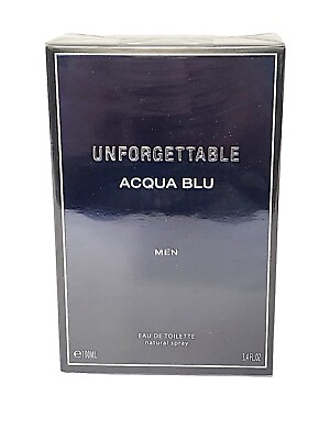 #ad Unforgettable Acqua Blu Eau de Toilette Spray For Men 3.4 fl oz $65.00