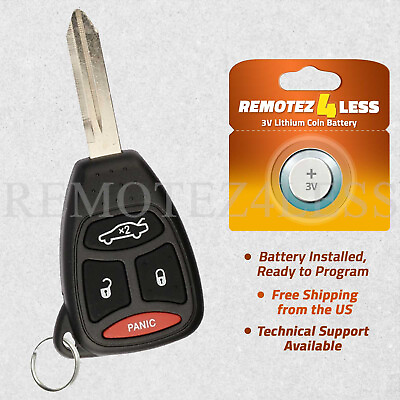 #ad For 2006 2007 Replacement Jeep Commander Remote Keyless Entry Uncut Key Fob 4b $10.39