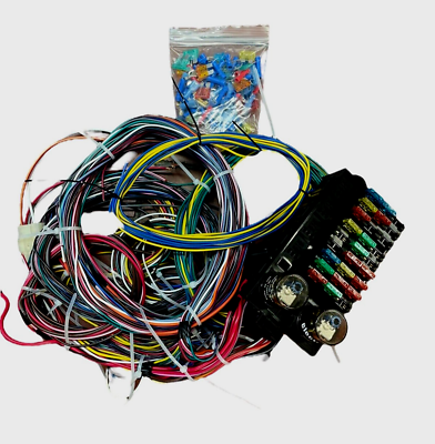 #ad 21 Circuit Wiring Harness Ford Hotrods Chevy GMC Universal Extra Wire Street Rod $65.65