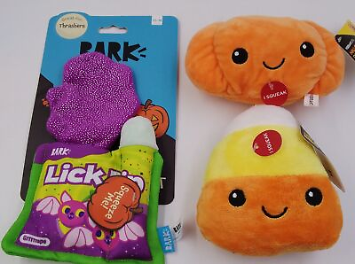 #ad Lot 3 Bark amp; Vibrant Life Halloween Dog Puppy Crinkle amp; Squeaker Toys Sz XS M $16.99