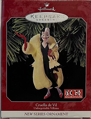 #ad Hallmark Keepsake Ornament 1998 Cruella de Vil Unforgettable Villains $13.88