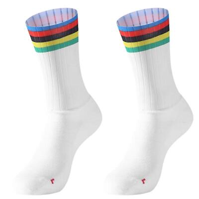 #ad Bike Team Aero Socks Seamless Anti Slip Cycling Road Bicycle Compression Sock To $9.99