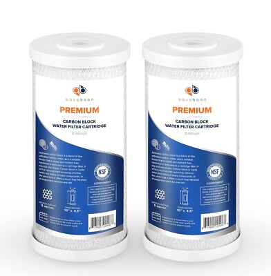 #ad Aquaboon Carbon Water Filter Cartridge Replacement 2 Pack $29.99