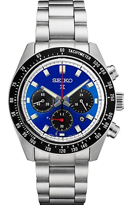 #ad Seiko Prospex Speedtimer Solar Chronograph Blue Dial Mens Watch SSC931 $535.50