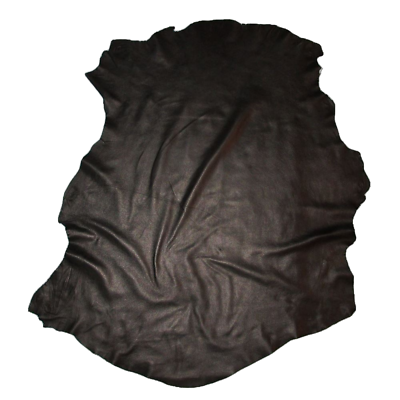 #ad Black Lambskin Thin 1.5 oz Leather Hide Pelt Garments Trim Seconds $19.99