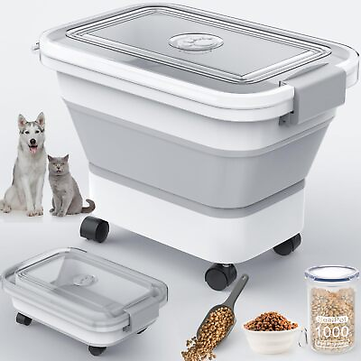 #ad DDMOMMY 20 23 Lbs Dog Food Storage Container Collapsible Dog Food Container ... $34.22