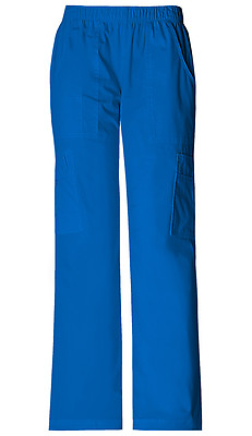 #ad Scrubs Cherokee Workwear Tall Mid Rise Cargo Pant 4005T ROYW Royal Free Shipping $27.99