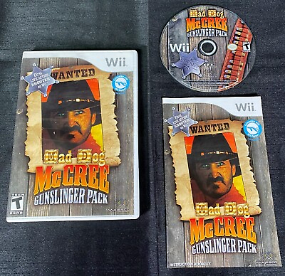 #ad #ad Mad Dog McCree: Gunslinger Pack Nintendo Wii Complete w Manual CIB Tested C $29.99