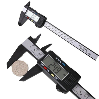 #ad 150mm Digital Caliper Micrometer LCD Gauge Vernier Electronic Measuring Ruler $6.49