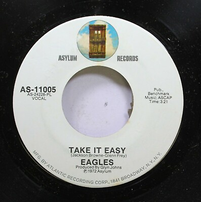 #ad Rock New Old Stock NM 45 Eagles Take It Easy Get You In The Mood On Asylum $8.00