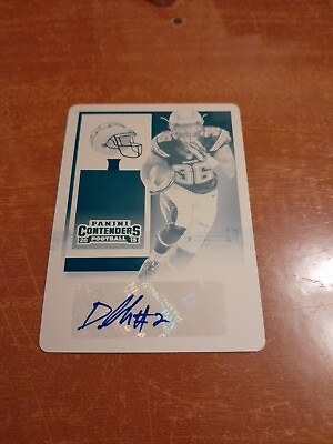 #ad 2015 CONTENDERS DREAMIUS SMITH RC AUTOGRAPH PRINTING PLATE #D 1 1 WEST VIRGINIA $29.99