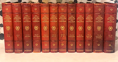 #ad The Century Dictionary and Cyclopedia Antique 1911 Ed Complete 12 Vol Set Marble $599.00