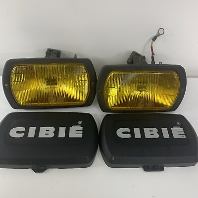 #ad Cibie Type 95i Amber Yellow FOG Lamps Genuine Pair with Covers C $282.19