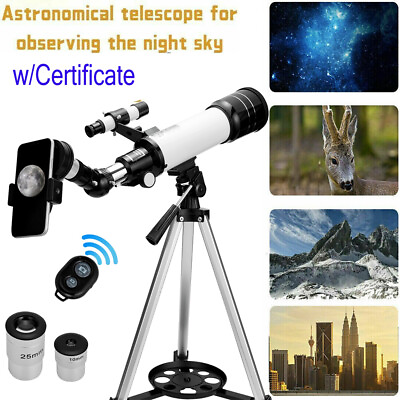 #ad Professional Astronomical Telescope Night Vision w Certificate HD Viewing Space $59.88