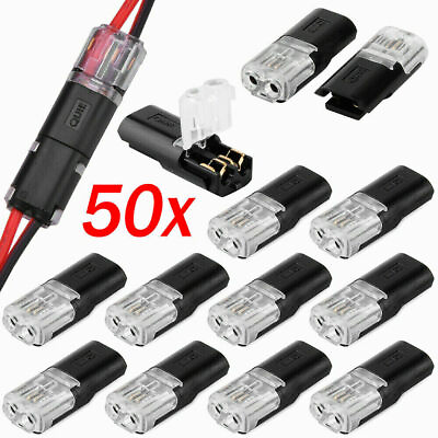 #ad Double Wire Plug in Connector with Locking Buckle 10 20 30 50pcs $8.49