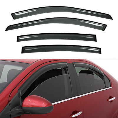 #ad 4pcs For 02 06 Altima Sedan 4D Sun Rain Guard Vent Shade Deflector Window Visors $37.67