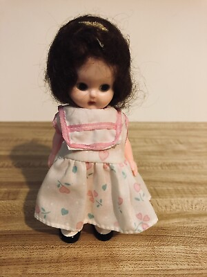#ad Vintage Samp;E Dressed doll White And Pink $15.00