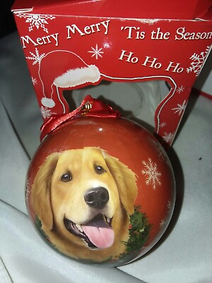 Golden Retriever Dog Christmas Tree Ornament NEW in Box by E amp; S Pets $12.99