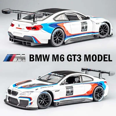 #ad 1:24 BMW M6 GT3 Alloy Sports Car Model Diecasts Metal Toy Track Racing Car Kids $34.89