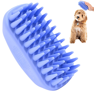 #ad Dog Grooming Bath Brush Pet Rubber Brush for Shower Scrubbing amp; Soothing Massag $25.58