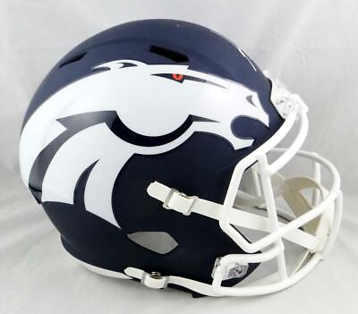 #ad Phillip Lindsay Signed Denver Broncos F S AMP Speed Helmet JSA W Auth *White $239.00