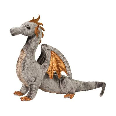 #ad FAUST the Plush SILVER DRAGON Stuffed Animal by Douglas Cuddle Toys #740 $31.95
