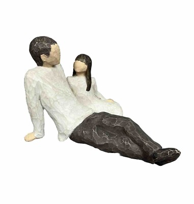 #ad Willow Tree Father and Daughter Figurine Susan Lordi 2000 Demdaco $17.99