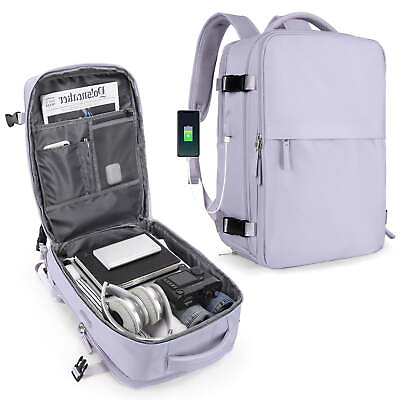 #ad Large Travel Backpack Women Carry On Backpack MenHiking Backpack Purple $38.99