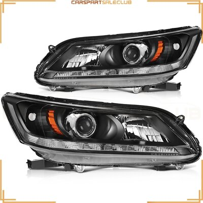 #ad For 2013 2015 Honda Accord 4 Door Pair Headlights Assembly Projector LHRH Sides $194.39