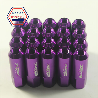 #ad M12X1.25 Purple Lug Nuts 20pcs Extended For Nissan Rouge Altima WN02 350z 370z $21.97