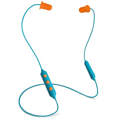 #ad Plugfones Wireless BasicPro Bluetooth Earplugs Headphones Blue Orange $49.99