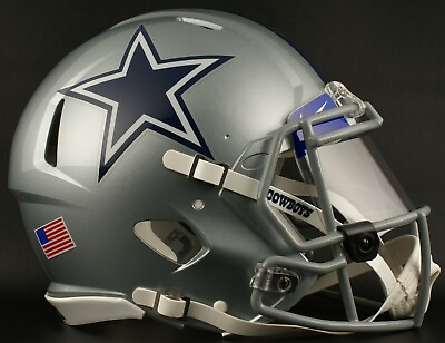 #ad DALLAS COWBOYS NFL Football Helmet with Nike CLEAR Visor Eye Shield $239.99