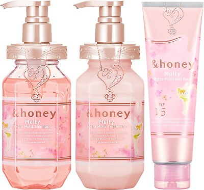 #ad And Honey Melty Moist Repair Shampoo amp; Treatment amp; Hair Pack Set amp;honey F S Jpn $77.99