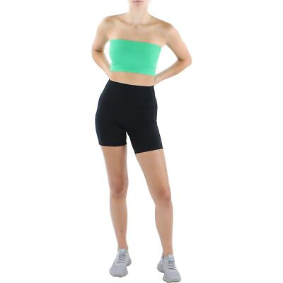 #ad Intimately Free People Womens Green Ribbed Bandeau Cropped Top XS S BHFO 1705 $10.99