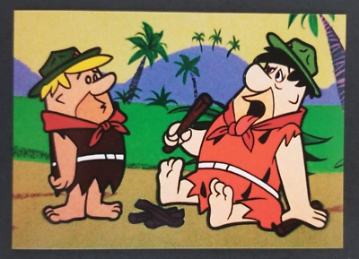 #ad Flintstones 1994 Cartoon Card #2 NM $1.98