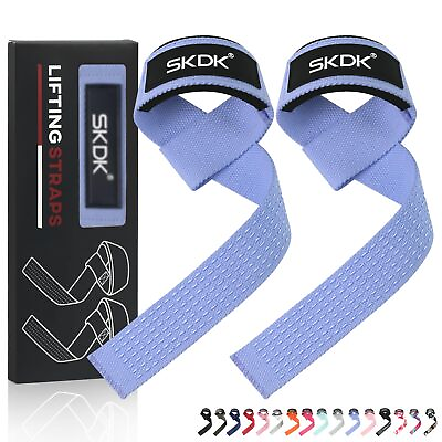 #ad Cotton Hard Pull Wrist Lifting Straps Grips Band Deadlift Straps with Neopren... $19.66