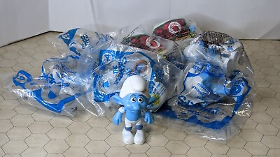 #ad McDonald#x27;s 2011 The Smurfs Movie Toys Build a Bundle Buy More and Save $1.33