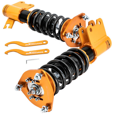 #ad 2pcs Adjustable Front Coilover Coil Sturts For Nissan S13 Silvia 200SX 1989 1998 $235.59