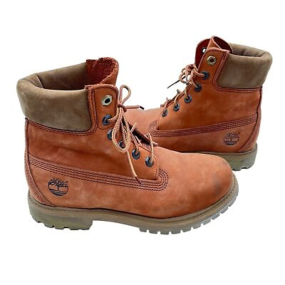 #ad TIMBERLAND 6” PREMIUM BOOT AUTUMN MASHUP SUEDE LACE UP WATERPROOF WOMENS 6.5 M $65.03