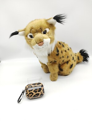 #ad Linus the Lynx 12 Inch Stuffed Animal Plush By Tiger Tale Toys Bonus Item $17.21