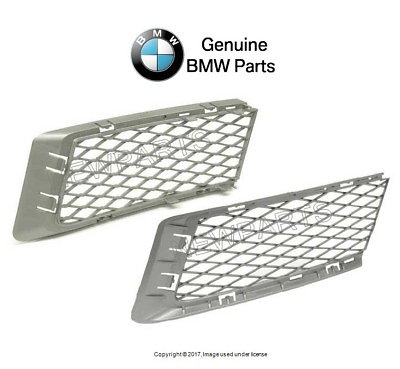 #ad For E92 E93 Front Pair Set of Left and Right Open Grid Bumper Cover Grey Grille $98.75
