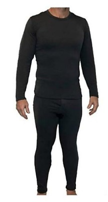 #ad Mens Winter Ultra Soft Fleece Lined Thermal Set Long John Underwear with fly $17.95