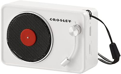 #ad Bluetooth Speaker Portable Mini Turntable Crosley Record Player Streaming White $40.31