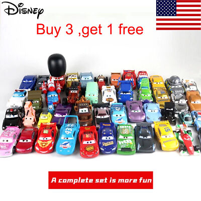 #ad Disney Pixar Cars Lot Lightning McQueen 1:55 Diecast Model Car Toys Boy Loose $8.18