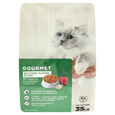 #ad Kitty Gourmet Formula Dry Cat Food Seafood Flavor Blend 35 lb $10.51
