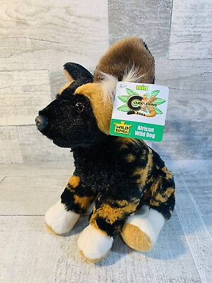 #ad Wild Republic Cuddlekins Mini African Wild Dog NEW W Tags 9” Stuffed Animal $14.99