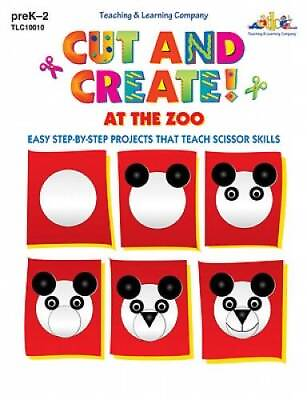 #ad Cut and Create At the Zoo Paperback GOOD $4.08