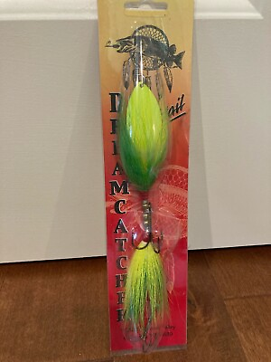 #ad GENUINE DREAMCATCHER MAGNUM 10quot; BUCKTAIL FISHING SPINNING LURE MUSKY PIKE $13.95