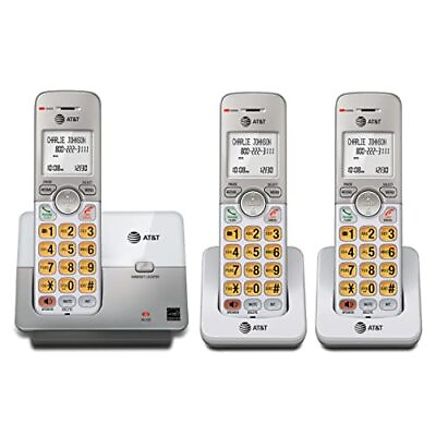 #ad ATamp;T EL51303 3 Handset DECT 6.0 Cordless Home Phone 3 Handset Silver $36.36